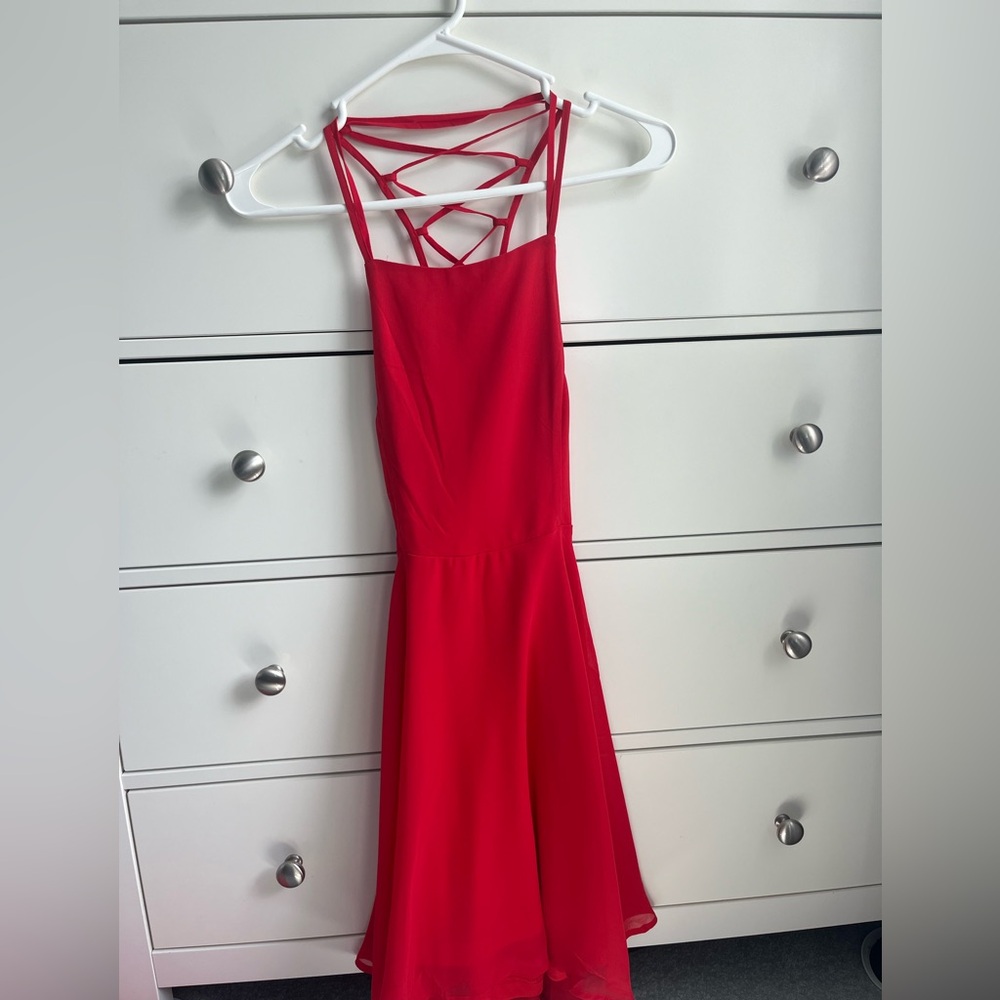Red lulus mini dress size small